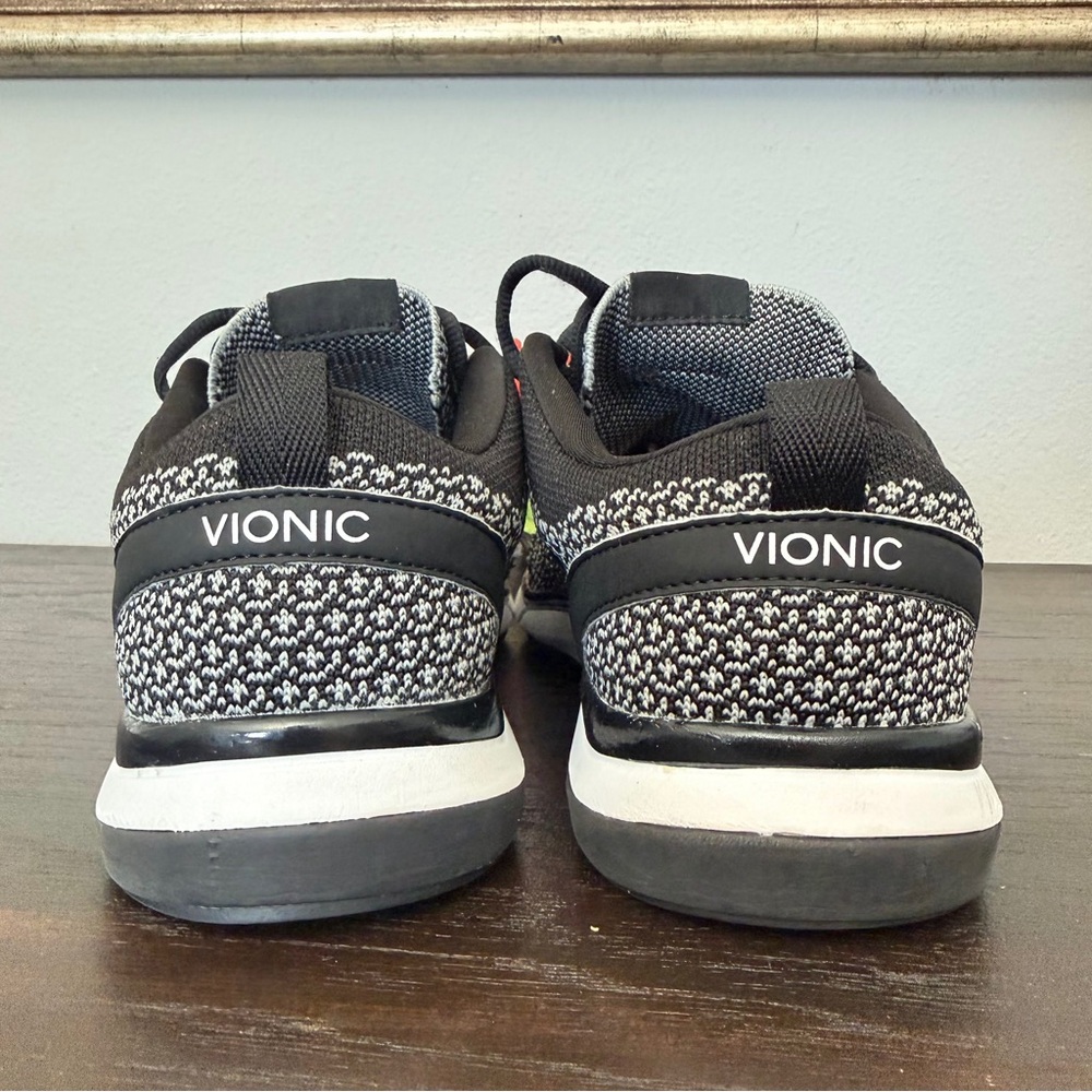 Vionic Womens Sierra Sneaker Size 9.5 Black Mesh Athletic Walking Shoe Comfy Low - Picture 4 of 8